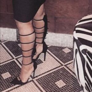 Strap up heels